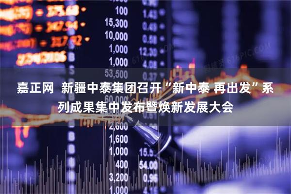 嘉正网  新疆中泰集团召开“新中泰 再出发”系列成果集中发布暨焕新发展大会