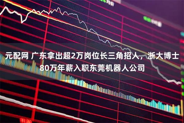 元配网 广东拿出超2万岗位长三角招人，浙大博士80万年薪入职东莞机器人公司