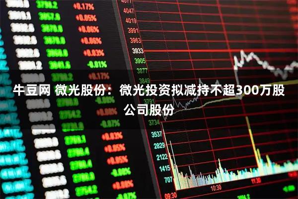 牛豆网 微光股份：微光投资拟减持不超300万股公司股份